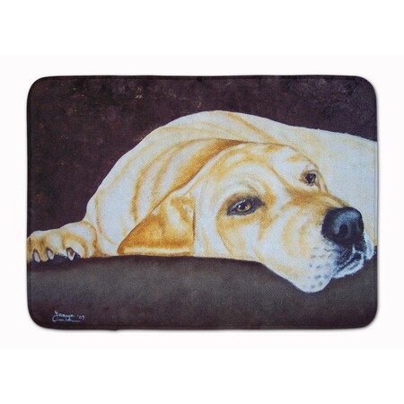 Carolines Treasures Naptime Yellow Labrador Machine Washable Memory Foam Mat AMB1072RUG